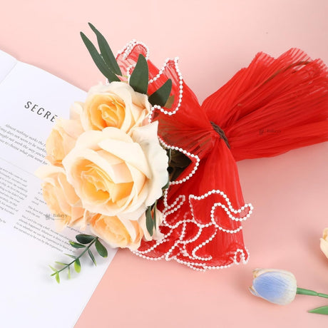 Flower Wrapping Mesh Roll | Decorative Bouquet Wrap | Florist Packaging | Pack of 1