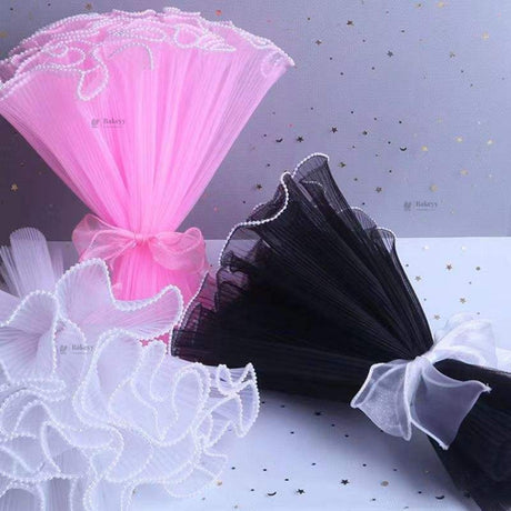 Flower Wrapping Mesh Roll | Decorative Bouquet Wrap | Florist Packaging | Pack of 1