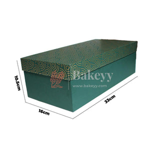 Four Transparent Jar Rigid Hamper Box - Bakeyy.com - India - Four Transparent Jar Rigid Hamper Box - Blue / Pack Of 1