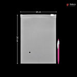 Frosted Zip Pouch with Slider Seal | Transparent Zipper Pouch | Multiple Sizes Availale | Pack of 50