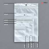Full Window White Ziplock Pouch with Hang Hole | Pack of 100