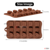 Silicone Heart, Rose & Gift Shape Chocolate Mould – 15 Cavity Romantic Design Tray| 1 Piece