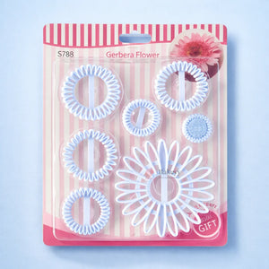 Gerbera_Flower_Fondant_Cookie_Cutter_Set_1 - Bakeyy.com