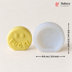 Fuck! Round Shape Silicon Candle Moulds