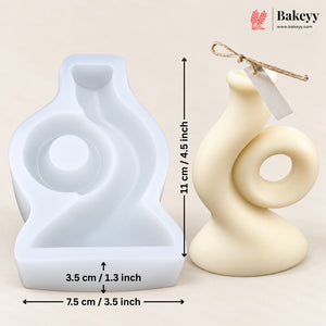 Vase Candle Silicone Mould | Cake Mould Fondant Decorating Cake