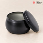 Faded Black Matka Candle Tin Box | Empty Decorative Tin Box | Chocolate Box | Candy Box | Gift Box | Pack Of 12