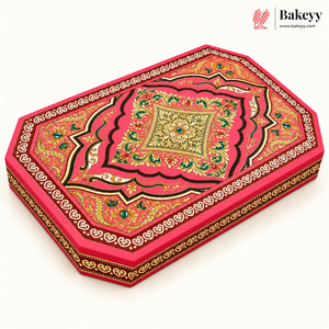 Embossed Printed Sweet Box with Golden Cavity | 4 Designs | Pack of 1