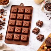15 Cavity | Gift Box Shaped Silicon Chocolate Mould | Pack of 1