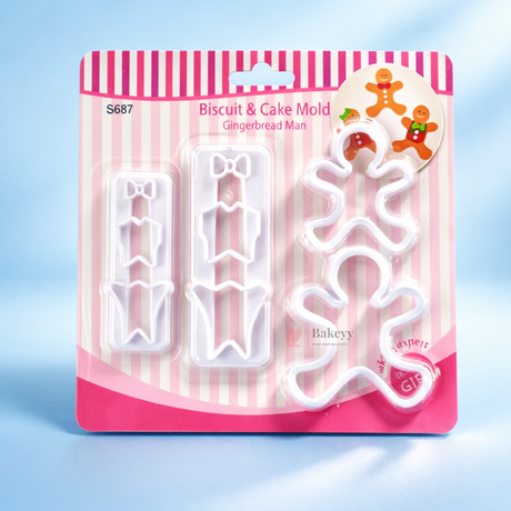 Gingerbread Man Cookie & Fondant Cutter Set