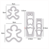 Gingerbread Man Cookie & Fondant Cutter Set