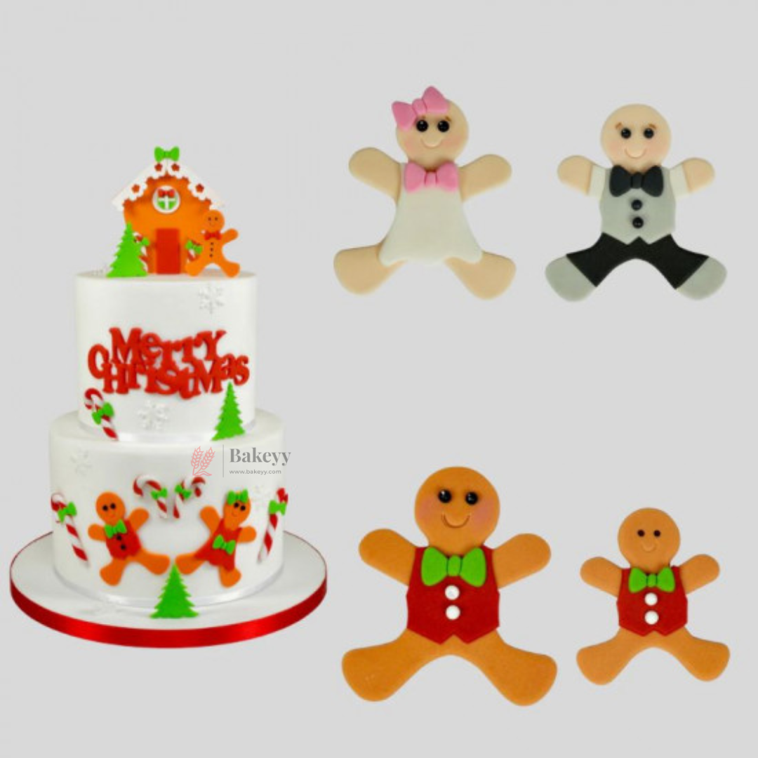 Gingerbread Man Cookie & Fondant Cutter Set