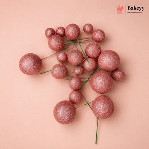 Decorative pink berries on a pink background with 'Bakeyy' branding.
