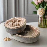 Glitter Oval Velvet Hamper | Deluxe Embellished Gifting Tray - Bakeyy.com - India - Glitter Oval Velvet Hamper | Deluxe Embellished Gifting Tray - Medium