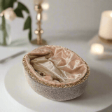 Glitter Oval Velvet Hamper | Deluxe Embellished Gifting Tray - Bakeyy.com - India - Glitter Oval Velvet Hamper | Deluxe Embellished Gifting Tray - Medium