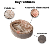 Glitter Oval Velvet Hamper | Deluxe Embellished Gifting Tray - Bakeyy.com - India - Glitter Oval Velvet Hamper | Deluxe Embellished Gifting Tray - Medium