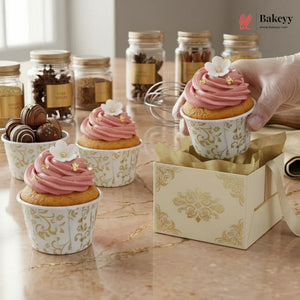 GoldFloralDesignCupcakeLiners_2 - Bakeyy.com