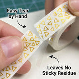 Gold Foil Decorative Washi Tape Set | Cake Decoration | 5 Pieces per Pack | Pack of 1