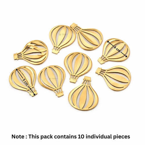 Gold Metallic Cake Topper Cutouts Set | Assorted Designs for Cake Decoration | Pack of 1