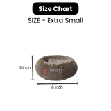 Golden - Brown | Round Velvet Gift Hamper | Luxuriously Embellished Decorative Basket - Bakeyy.com - India - Golden - Brown | Round Velvet Gift Hamper | Luxuriously Embellished Decorative Basket - Extra Small