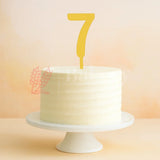 Acrylic Number Cake Toppers | Classic Numeric Design | 0–9 | 3 Inch & 5 Inch | Pack of 5