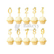 5 Inch | Golden Number 6 Cake Topper with Tiara | 1 Piece - Bakeyy.com - India - 5 Inch | Golden Number 6 Cake Topper with Tiara | 1 Piece - Default Title