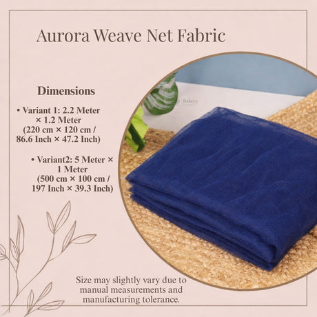 Aurora Weave Net Fabric | Decorative Mesh Pattern | Multiple Colors Available | Pack of 1