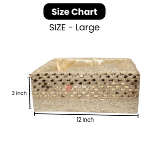 Golden_Square_Woven_Hamper-_Elegant_Gifting_Basket-_large_image-bakeyy.com - Bakeyy.com