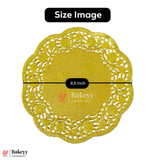 Gold Paper Doilies | Round Decorative Paper Placemats for Desert | Tableware Decoration | Lace Doilies | Pack Of 100