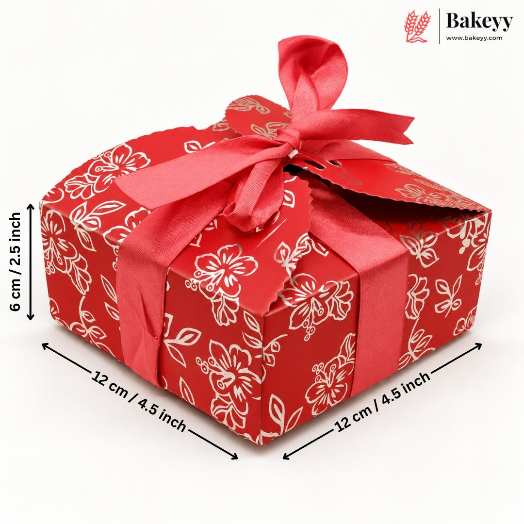 Gift Box | Pack Of 10 | Chocolate Packing Box | Return Gift Box | Red Colour | Large