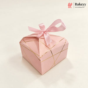 Striped Style Gift Box | Pack Of 10 | Wedding Gift Box | Candy Box | Return Gift Box |