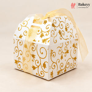Gift Box | Pack Of 10 | Chocolate Packing Box | Return Gift Box | Gold Colour | Large