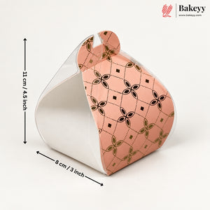 8x8x11 cm | PVC Goodie Box  |  Elegant Design for Gifting and Packaging |  Pack of 10