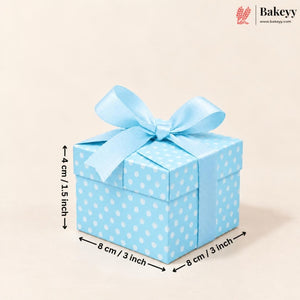 Luxury Polka Dot Goodie Boxes | Elegant Printed Gift Boxes with Ribbons | Pack of 10