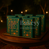 16.5x9x3 cm | Green Chocolate Bar Box – Happy Diwali Festive Design | Green | Pack of 10