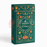 16.5x9x3 cm | Green Chocolate Bar Box – Happy Diwali Festive Design | Green | Pack of 10