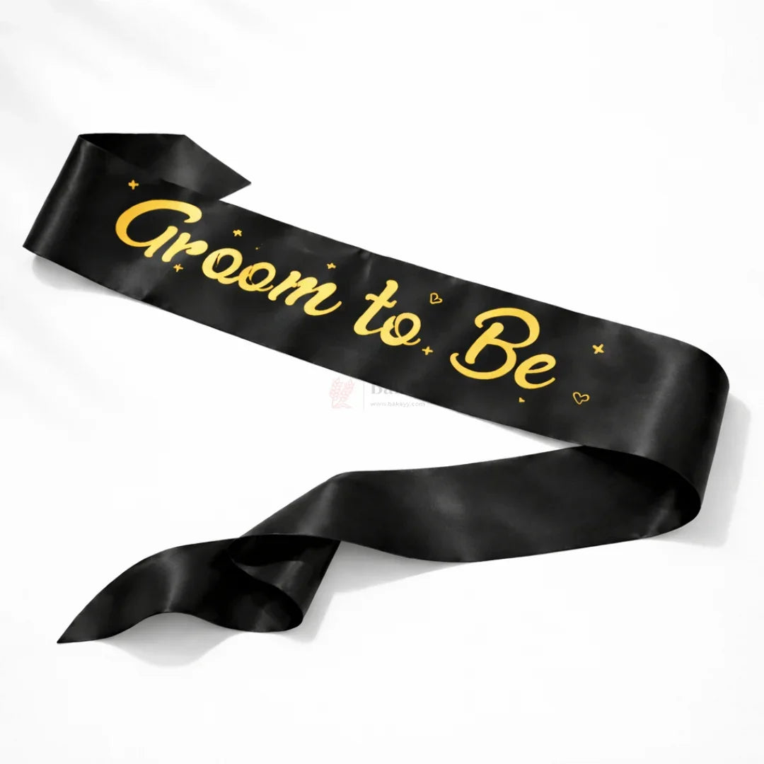 GroomtoBeSatinSashPremiumPartyCelebrationSash_2 - Bakeyy.com