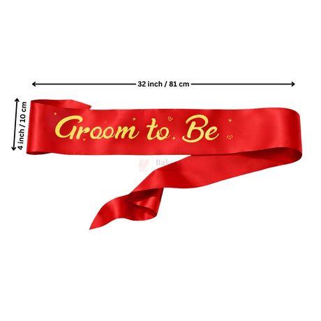 Groom to Be Satin Sash Premium Party Celebration Sash | Pack of 1