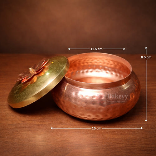 Hammered_Copper_Storage_Containers_with_Floral_Lid_Festive_Decor_and_Gifting_Jar_3_Size_Options_Pack_of_1_Copy_1