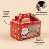 Red Santa Theme Hamper Boxes | Premium Christmas Gift Packaging | Multi-Sizes | Pack of 25