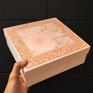 Floral Printed Rigid Hamper Box | 2 Designs | 3 Sizes | Pack of 1