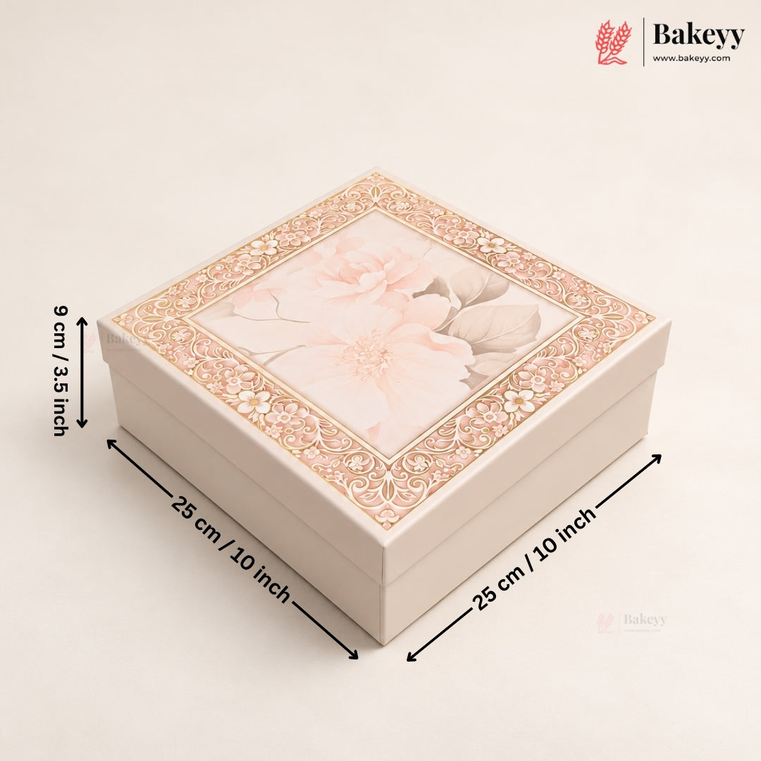 Floral Printed Rigid Hamper Box | 2 Designs | 3 Sizes | Pack of 1