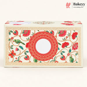 Embossed Rigid Hamper Box with 2 Glass Jars & Magnetic Closure | 2 Designs | Pack of 1