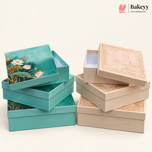 Floral Printed Rigid Hamper Box | 2 Designs | 3 Sizes | Pack of 1