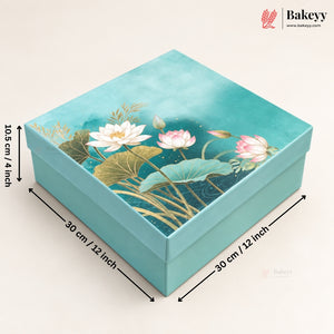 Floral Printed Rigid Hamper Box | 2 Designs | 3 Sizes | Pack of 1