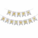 Happy Birthday Glitter Banner Decoration  Premium Party Bunting Set  Pack of 1