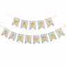 Happy Birthday Glitter Banner Decoration  Premium Party Bunting Set  Pack of 1
