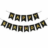 Happy Birthday Glitter Banner Decoration  Premium Party Bunting Set  Pack of 1