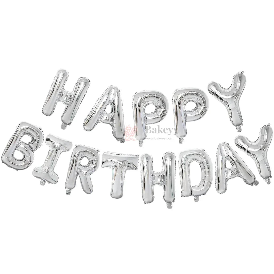 HappyBirthdaySilverFoilLetterBalloonBannerSetPartyDecorationPackof1_5 - Bakeyy.com