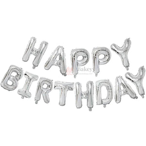 HappyBirthdaySilverFoilLetterBalloonBannerSetPartyDecorationPackof1_5 - Bakeyy.com