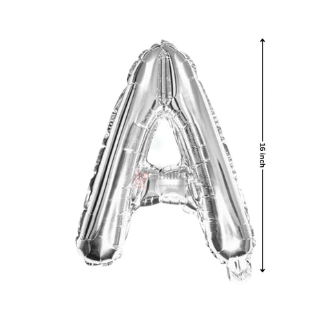 Happy Birthday Silver Foil Letter Balloon Banner Set | Party Decoration | Pack of 1 - Bakeyy.com - India - Happy Birthday Silver Foil Letter Balloon Banner Set | Party Decoration | Pack of 1 - Default Title 110.00